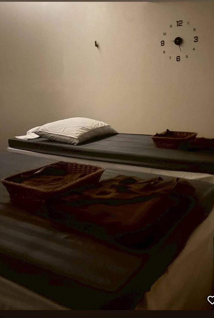 Traditional Thai massage mat and treatment room